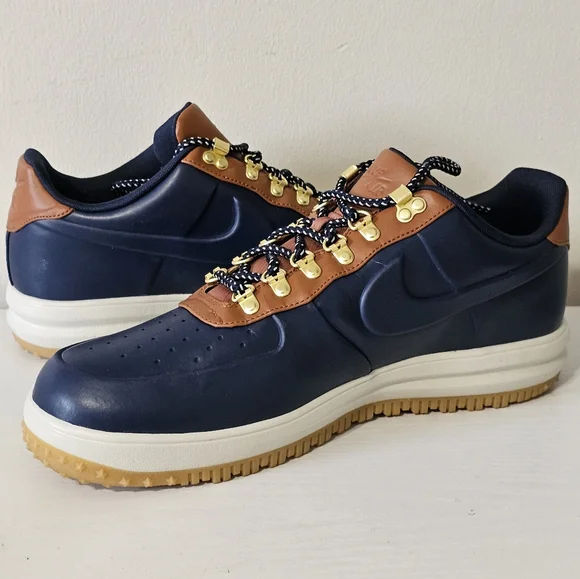 Nike Lunar Force 1 LF1 Duckboot Low Obsidian Saddle Brown Sneakers Men's Size 15 - Picture 5 of 9